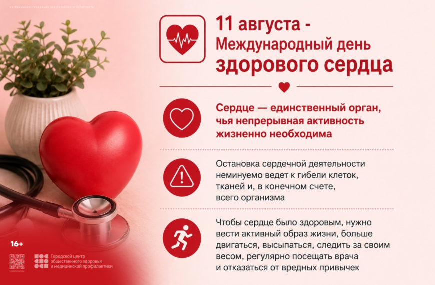 10-16 августа неделя профилактики сердечно-сосудистых заболеваний